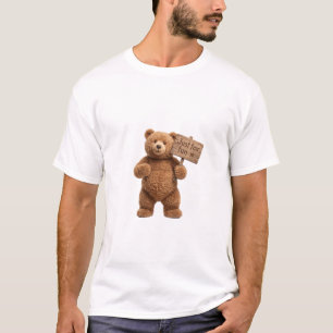 Camiseta Urso Marrom Fofo Só por Diversão - Triple Vertix