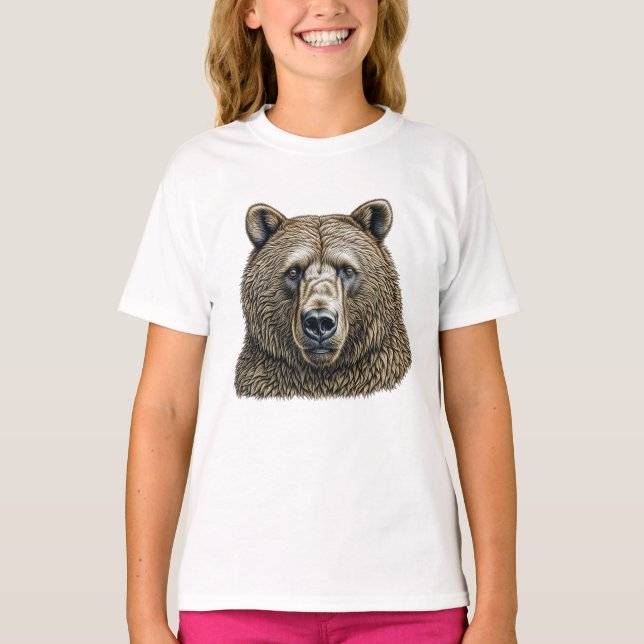 Camiseta Urso Marrom Grande  (Frente)
