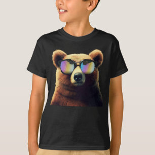 Camiseta Urso Marrom Super Legal em óculos escuros