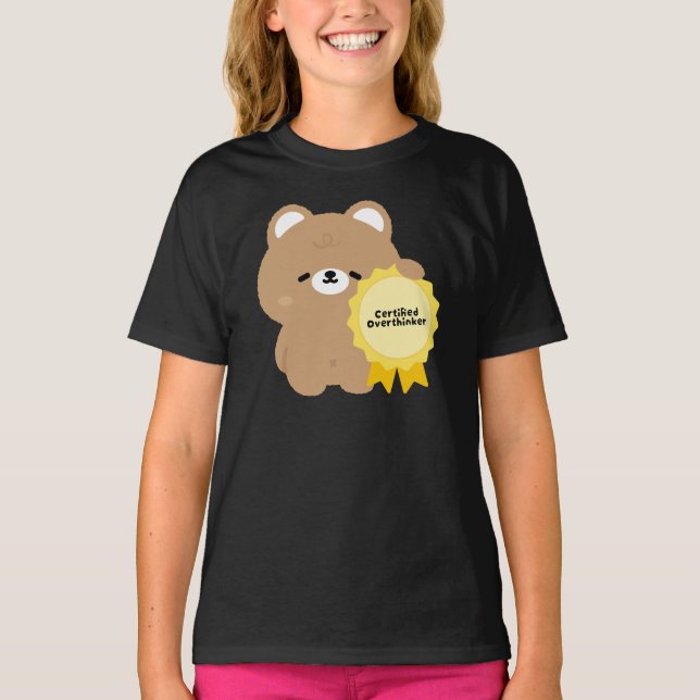 Camiseta Urso Marrom Superpensador Certificado (Frente)