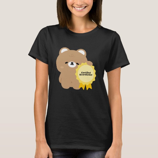 Camiseta Urso Marrom Superpensador Certificado (Frente)