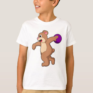 Camiseta Urso na Boliche com Bola de boliche