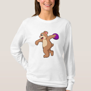Camiseta Urso na Boliche com Bola de boliche