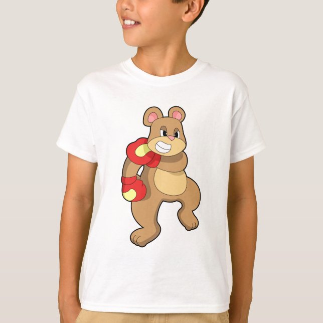 Camiseta Urso na caixa com luvas in a box (Frente)