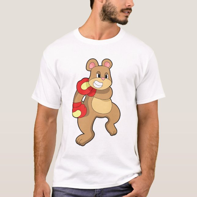 Camiseta Urso na caixa com luvas in a box (Frente)