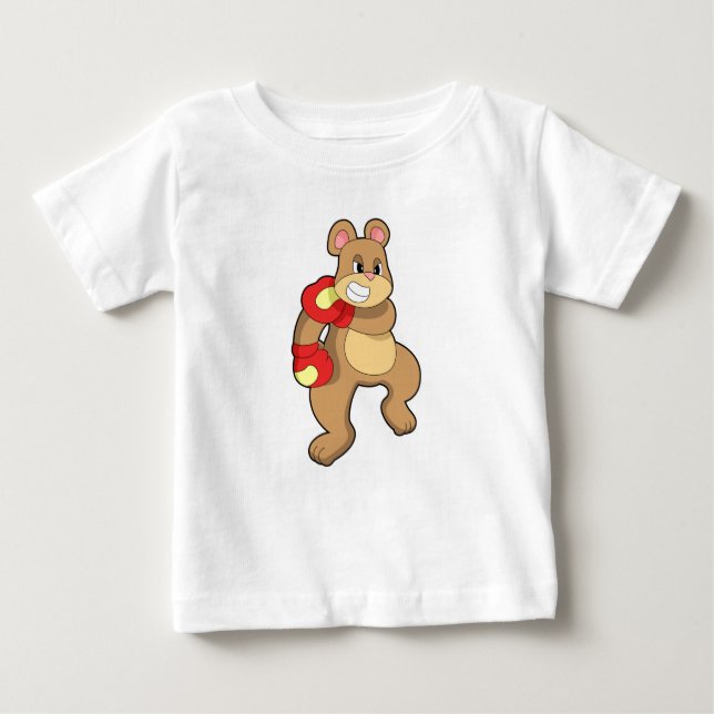 Camiseta Urso na caixa com luvas in a box (Frente)