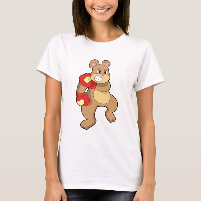 Camiseta Urso na caixa com luvas in a box (Frente)