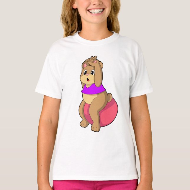 Camiseta Urso na Malhação com a bola de Exercício.PNG (Frente)