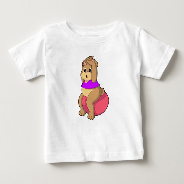 Camiseta Urso na Malhação com a bola de Exercício.PNG (Frente)