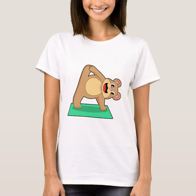 Camiseta Urso na Malhação de Yoga (Frente)