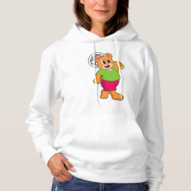 Camiseta Urso na Tênis com suporte Tênis (Frente)