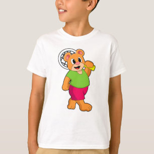 Camiseta Urso na Tênis com suporte Tênis