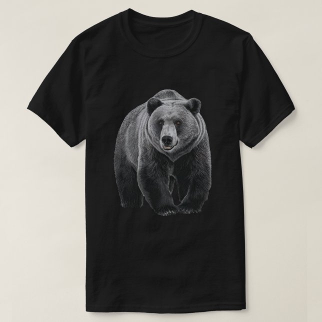 Camiseta Urso Negro (Frente do Design)