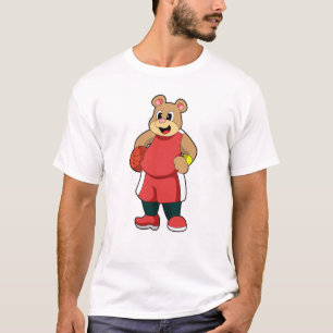 Camiseta Urso no Basquete