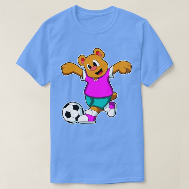 Camiseta Urso no Esporte com Futebol (Frente do Design)