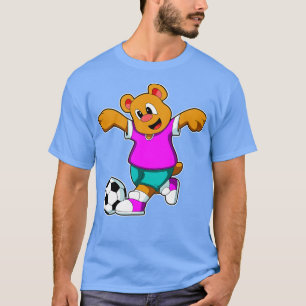 Camiseta Urso no Esporte com Futebol