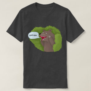 Camiseta Urso nos arbustos