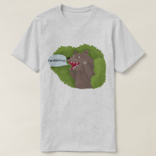 Camiseta Urso nos arbustos