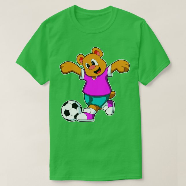 Camiseta Urso nos Esportes com Futebol (Frente do Design)