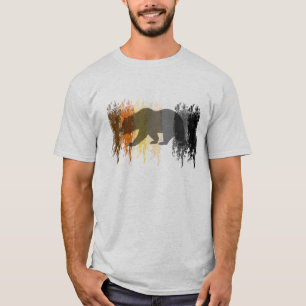 Camiseta Urso Orgulho Gay Sombra Grunge Legal