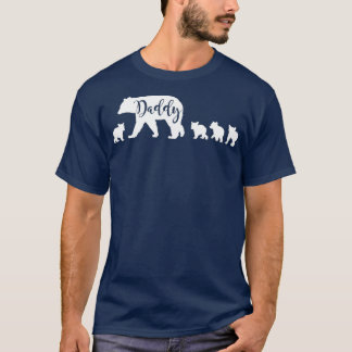 Camiseta Urso pai com 4 Pais de 4 Cubs Pai Pai Presente