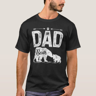 Camiseta Urso Pai de Mens Correspondendo Pai Urso do Pai