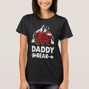 Camiseta Urso pai Vermelho Buffalo Xadrez Urso Pai Pajama F