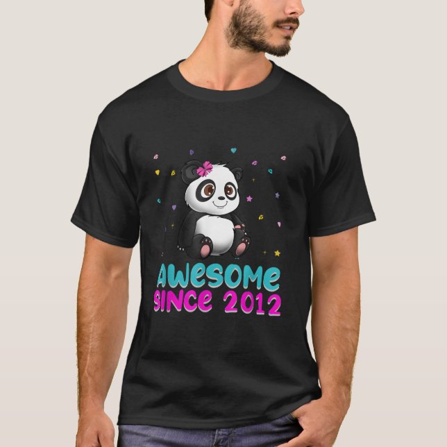 Camiseta Urso Panda Amor Incrível Desde 2012 (Frente)