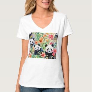 Camiseta Urso Panda Aquarela