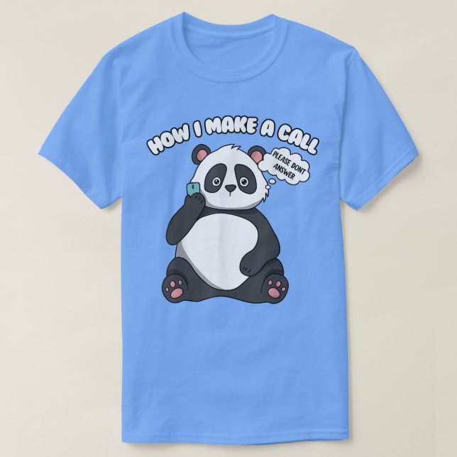 Camiseta Urso Panda Bonito (Frente do Design)