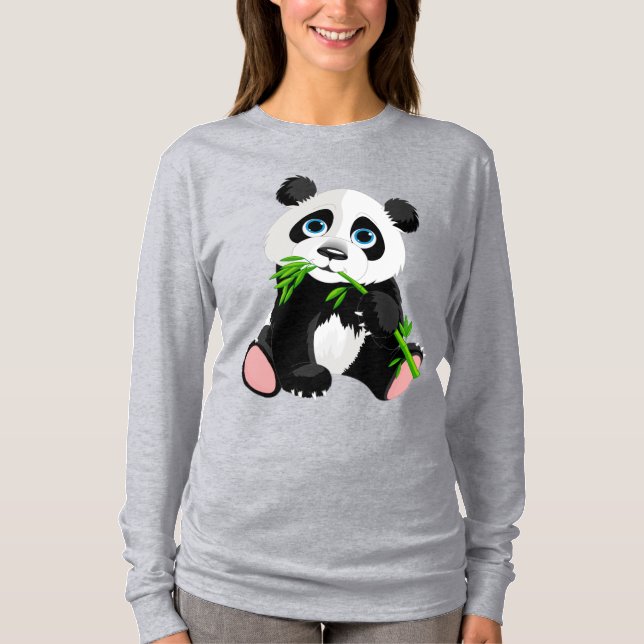 Camiseta Urso panda bonito (Frente)