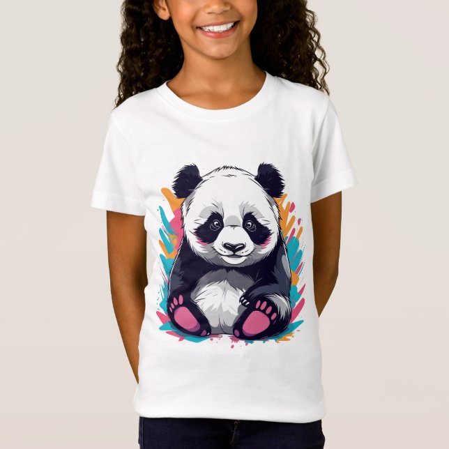 Camiseta Urso Panda Bonito (Frente)
