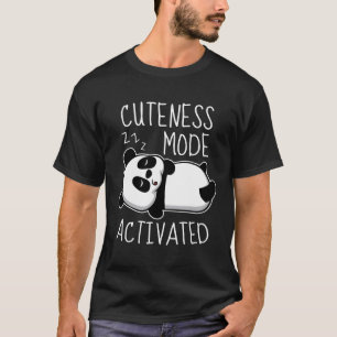 Camiseta Urso Panda Bonito Desenhando Garoto Panda Gigante