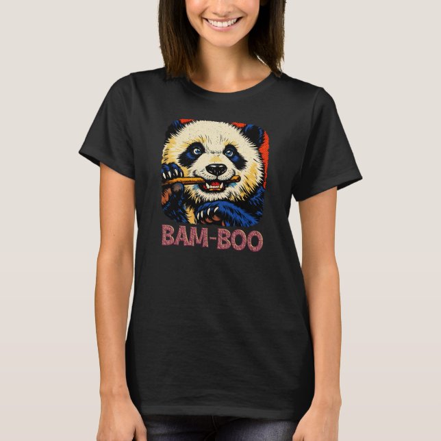 Camiseta Urso Panda de Bambu (Frente)