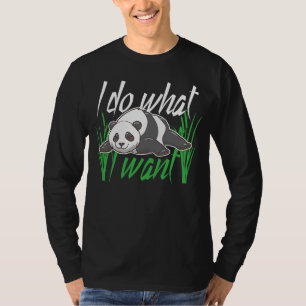 Camiseta Urso Panda, faço o que quero... pandas selvagens.