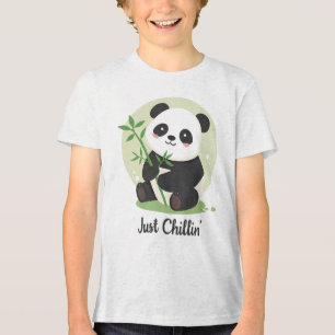 Camiseta Urso Panda Fofo "Só Relaxando"