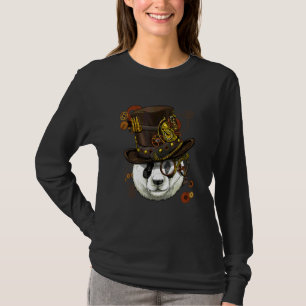 Camiseta Urso Panda Gigante Gótico Steampunk Anima Mecânica