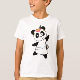 Camiseta Urso-Panda Indiano Fashing Ursinho Feather Cuja Fa