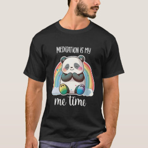Camiseta Urso Panda Meditando Yoga Urso Panda Medita