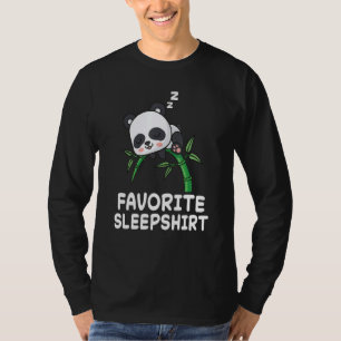 Camiseta Urso Panda Pandas Soneca Dormindo Sono Pijamas Pij