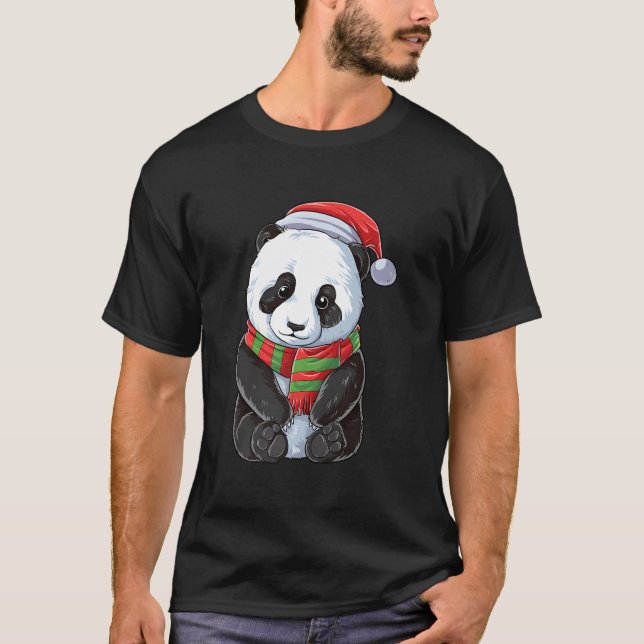 Camiseta Urso Panda Papai Noel (Frente)