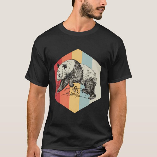 Camiseta Urso Panda Retro (Frente)