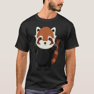 Camiseta Urso-panda vermelho, magro e exótico
