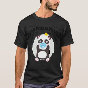 Camiseta Urso Pandâmico com Pandemia Máscara Quarentena Pan