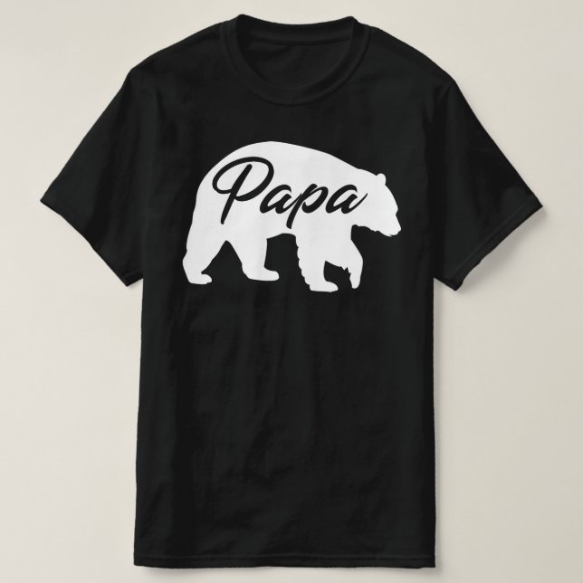 Camiseta urso papá (Frente do Design)
