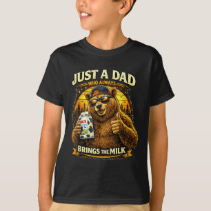 Camiseta Urso Papai Engraçado para Homens Dia dos Pais Aniv
