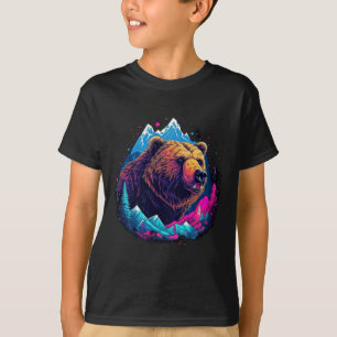 Camiseta Urso pardo ar livre natureza alasca caça caminhada