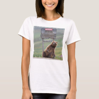 Camiseta Urso Pardo Brinca Com Placa
