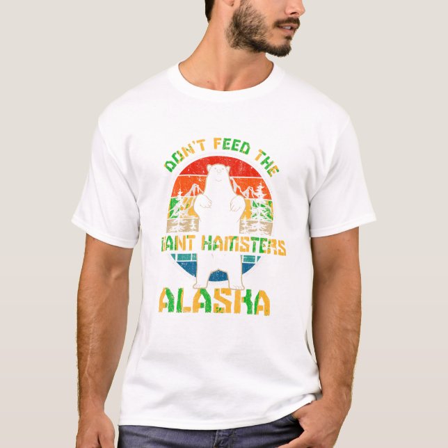 Camiseta Urso Pardo do Alasca Não Alimente (Frente)