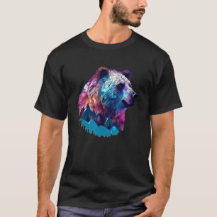 Camiseta Urso Pardo Natureza ao Ar Livre Caça Alasca Caminh